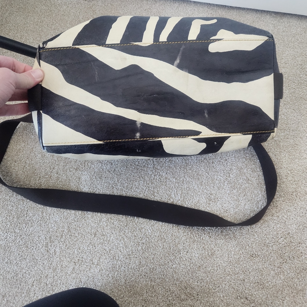 Dooney & Bourke Zebra Florentine Satchel - Picture 5 of 5